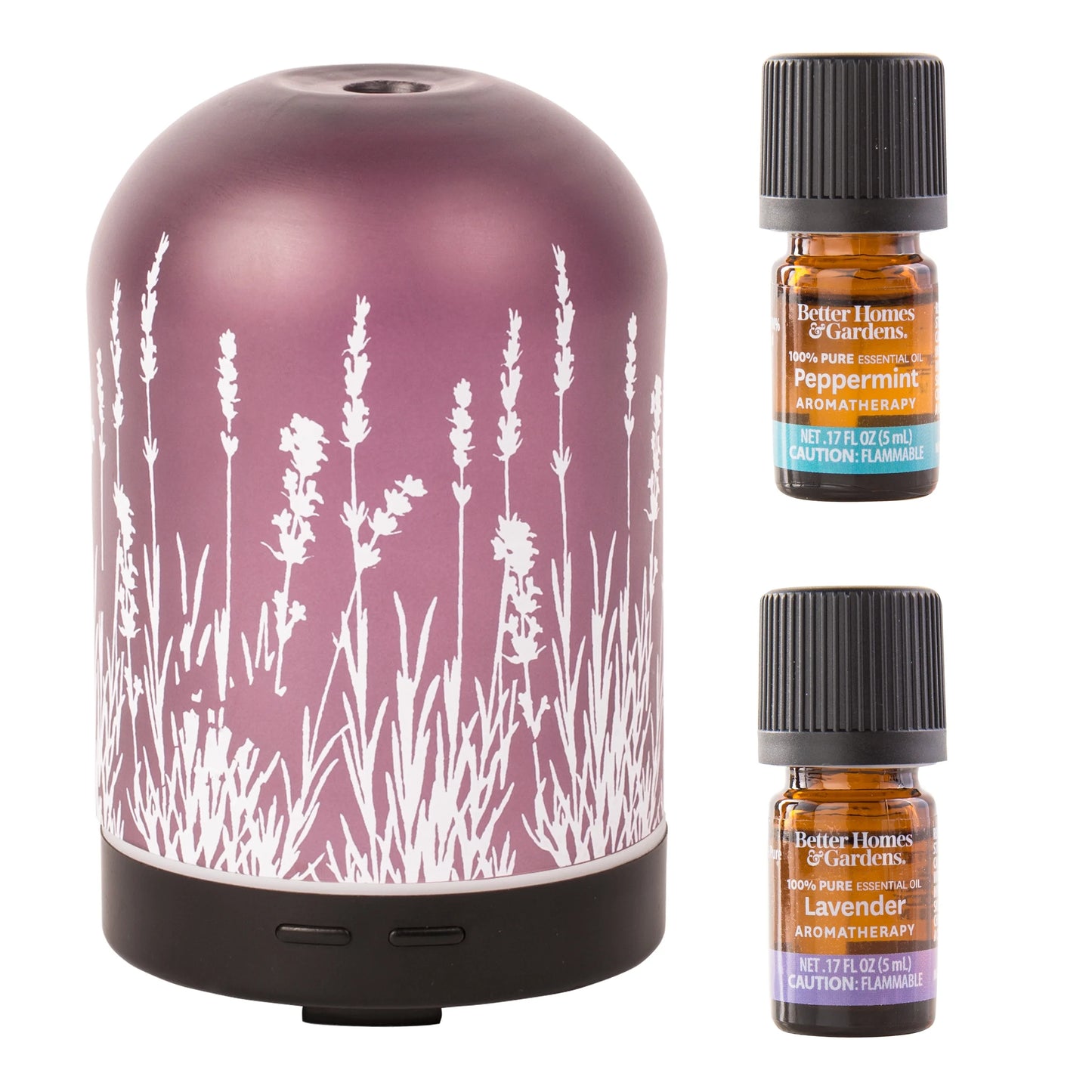Lavender Fields 3-Piece Diffuser Set - 100 ml Blissful Aromatherapy
