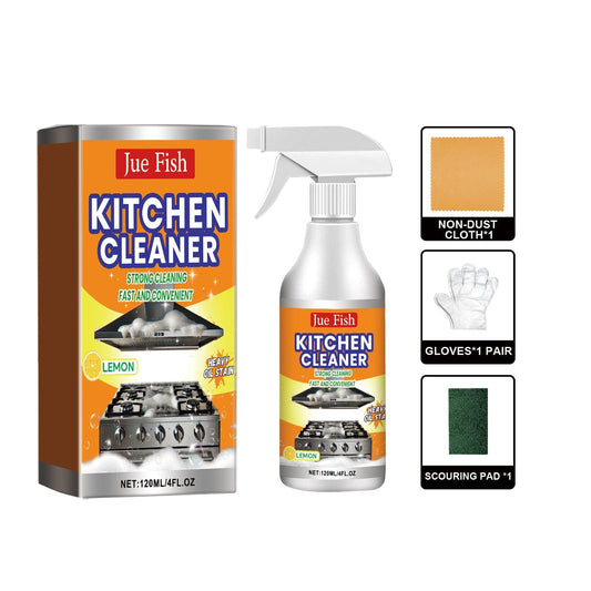 Jue Fish Kitchen Grease Cleaner – Heavy Duty Degreaser for Stoves, Hoods & Ovens